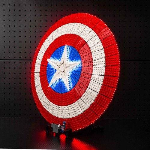 LocoLee LED Licht Kit für Lego 76262 Captain America's Shield DIY Beleuchtung - Bild 4 von 15