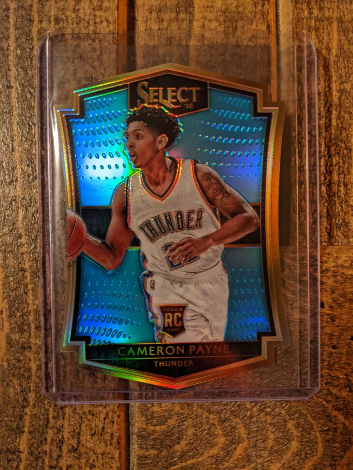 2015-16 Panini Select Cameron Payne Premier Level Die Cut Blue /199 RC Suns #102