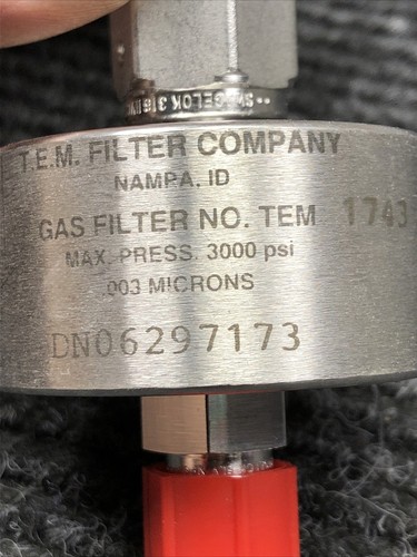 New T.E.M Gas Filter TEM-1743 3000psi - Picture 5 of 5
