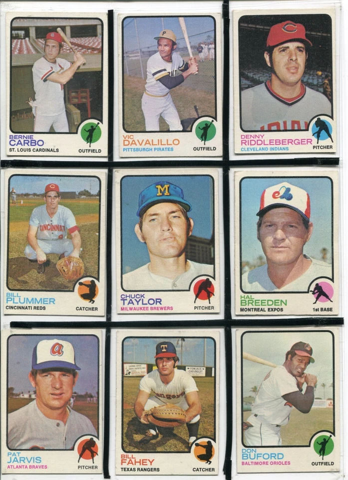 *Lote de 27 cartas S - 1973 Topps: Willie McCovey, César Jerónimo, Astros Team, etc. Foto 3 de 4