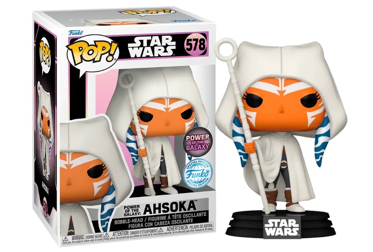 Funko Pop Exclusivo De Ahsoka Tano Star Wars Power Of The Galaxy #578 En Stock