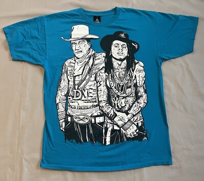 Lil Wayne John Wayne T Shirt Upper Playground Short Sleeve Graphic Cowboys L