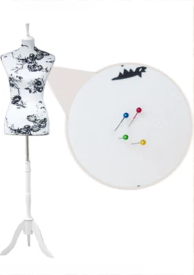 Nähpuppe Schneiderpuppe Schaufensterpuppe Gr.36/38| AH Weiß-Schwarz