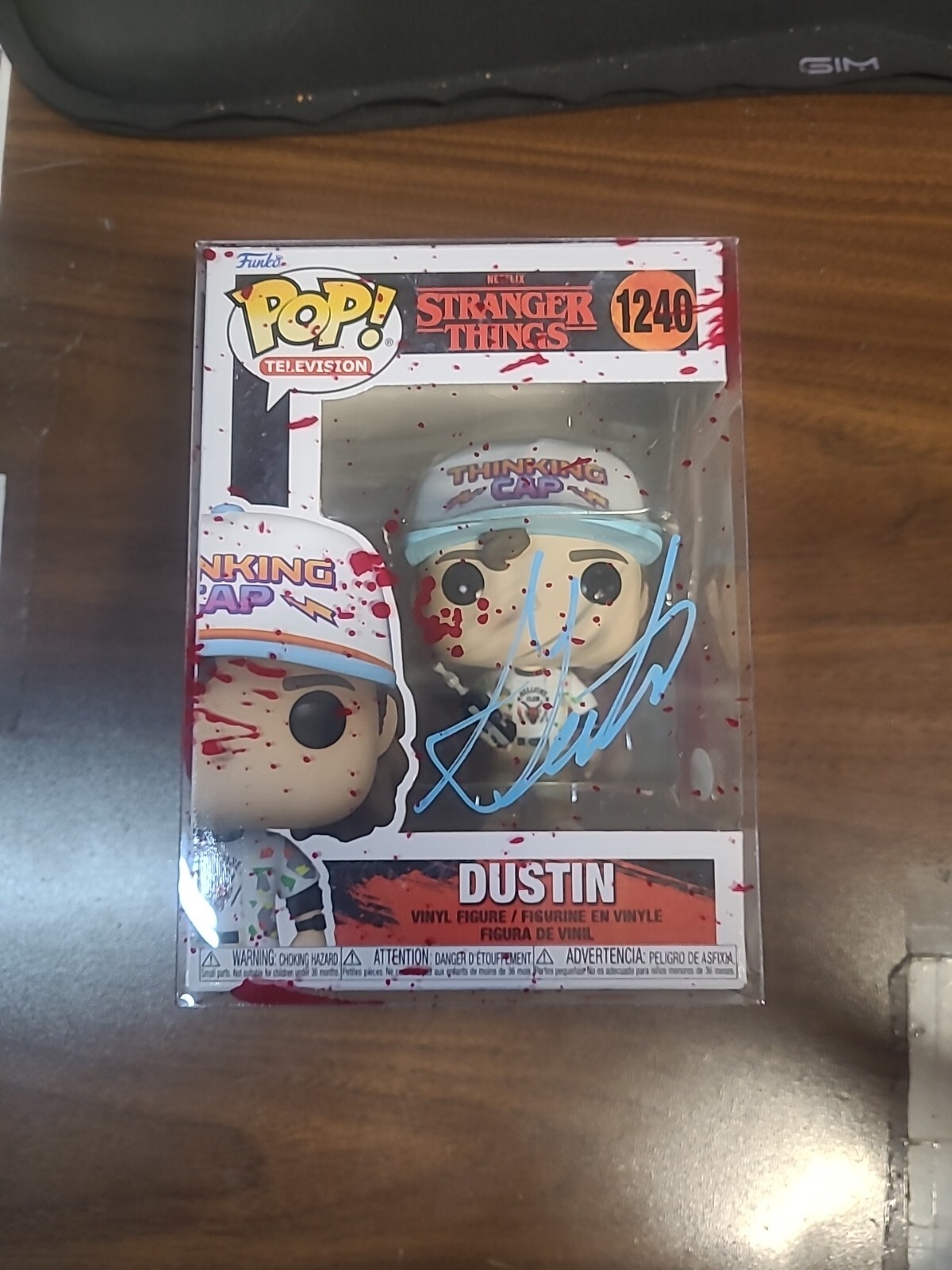 Gaten Matarazzo Autographed Signed Stranger Things Dustin Funko Pop #1240 JSA 