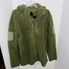 Tacvasen Men's XL Tactical Fleece Jacket Winter Warm Work Coat Outdoor Hiking