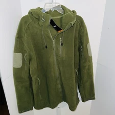 Tacvasen Men's L Tactical Fleece Jacket Winter Warm Work Coat Outdoor Hiking