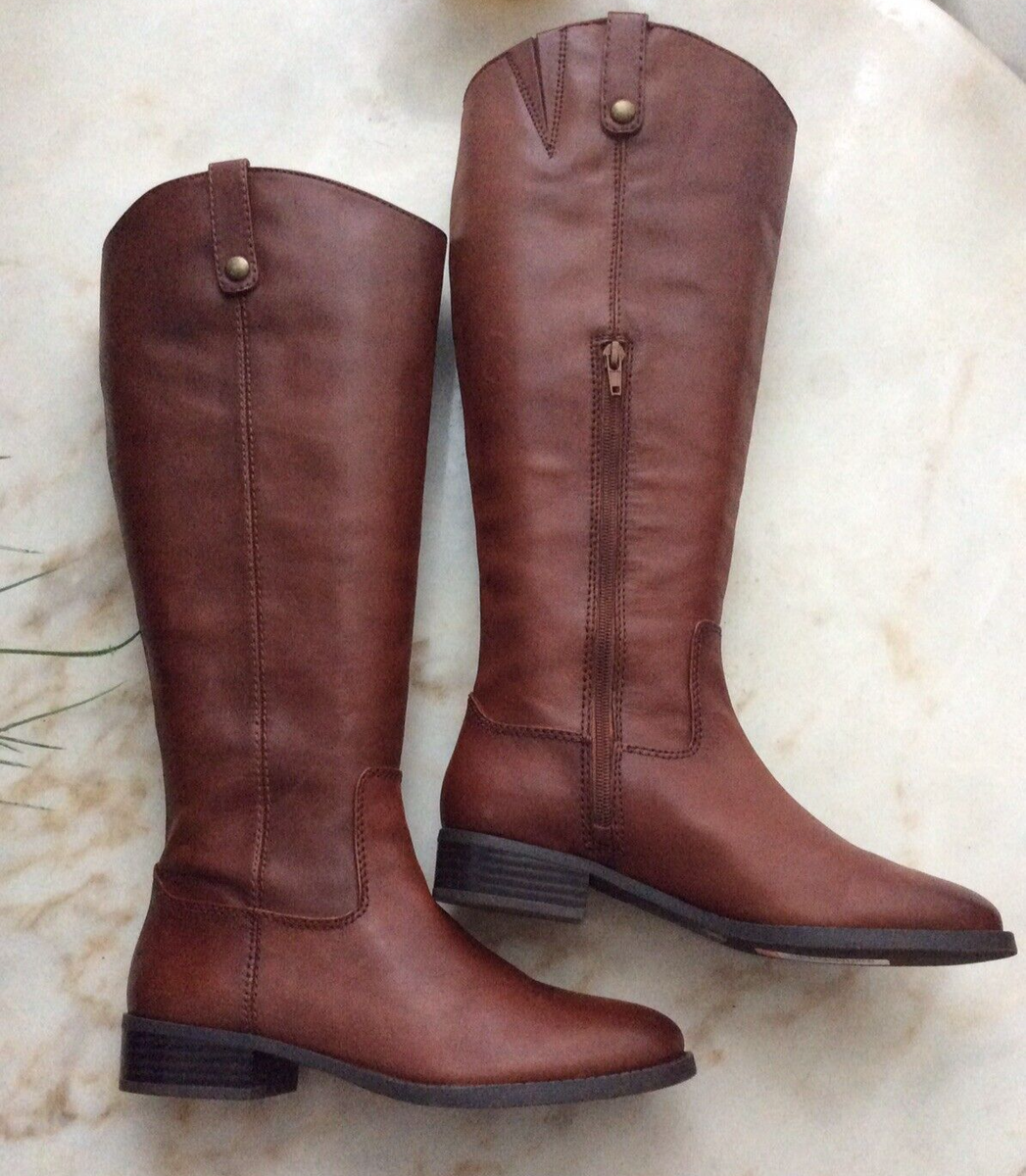 physical-beautiful-early-  Elegant Brown Riding Boots display picture 1