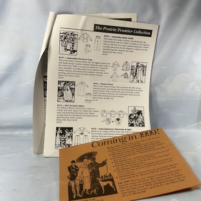 FOLKWEAR Complete Catalog Printout of All Categories & Upcoming Designs For 1999