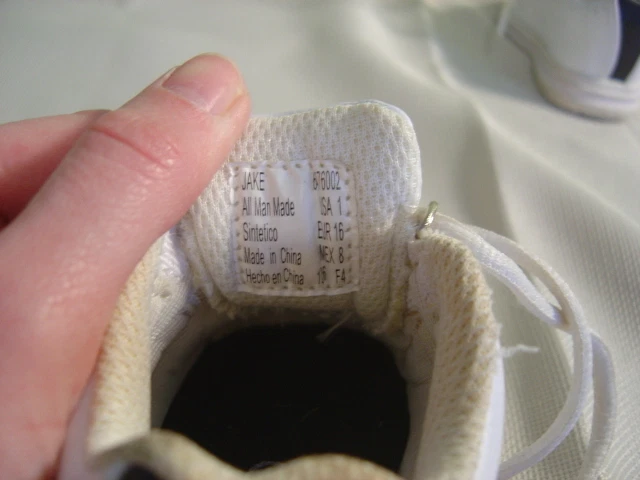 Zapatillas con cordones blancas y azules para bebé/niño pequeño KID CONNECTION talla 1 Foto 4 de 4