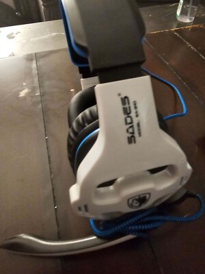 Sades Gaming Headset SA-810 Blue, White, Black Xbox One PS4 PC