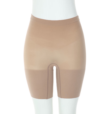 SPANX S1030  Women's Cafe Au Lait Mid Rise Power Shorts Size XL