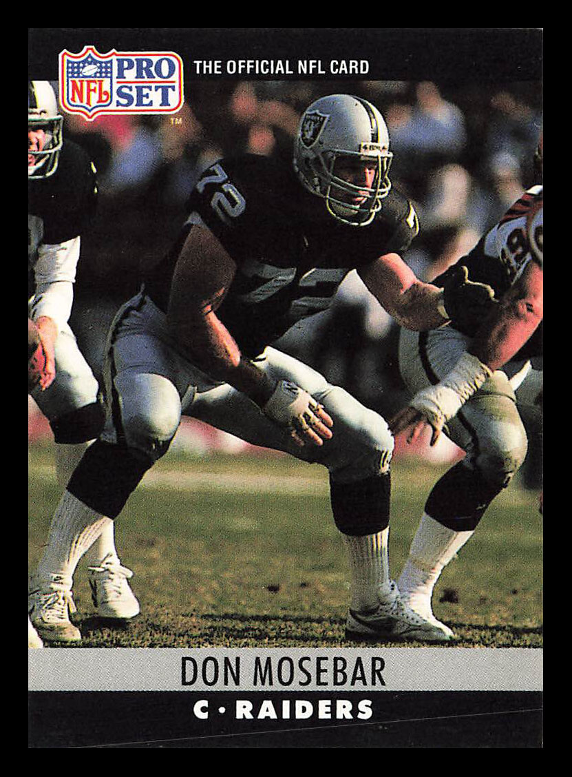 Don Mosebar #156 1990 Pro Set Los Angeles Raiders | eBay
