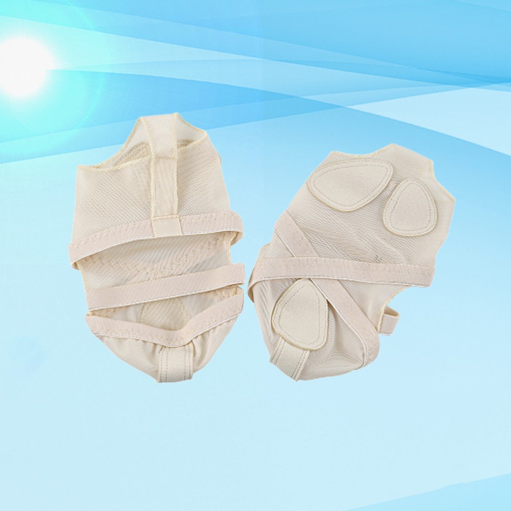 SAOLA Perizoma piedi nudi cuscini piedi danza mezza suola calze balletto punta aperta calze danza