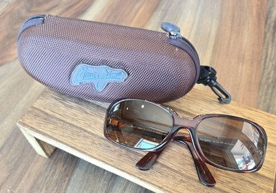 Maui Jim NAVIGATOR MJ-110-10 Sunglasses & Case Brown Tortoise FOR FRAMES ONLY