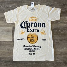 NWT Corona Extra Beer Mens Graphic T-Shirt Iv...