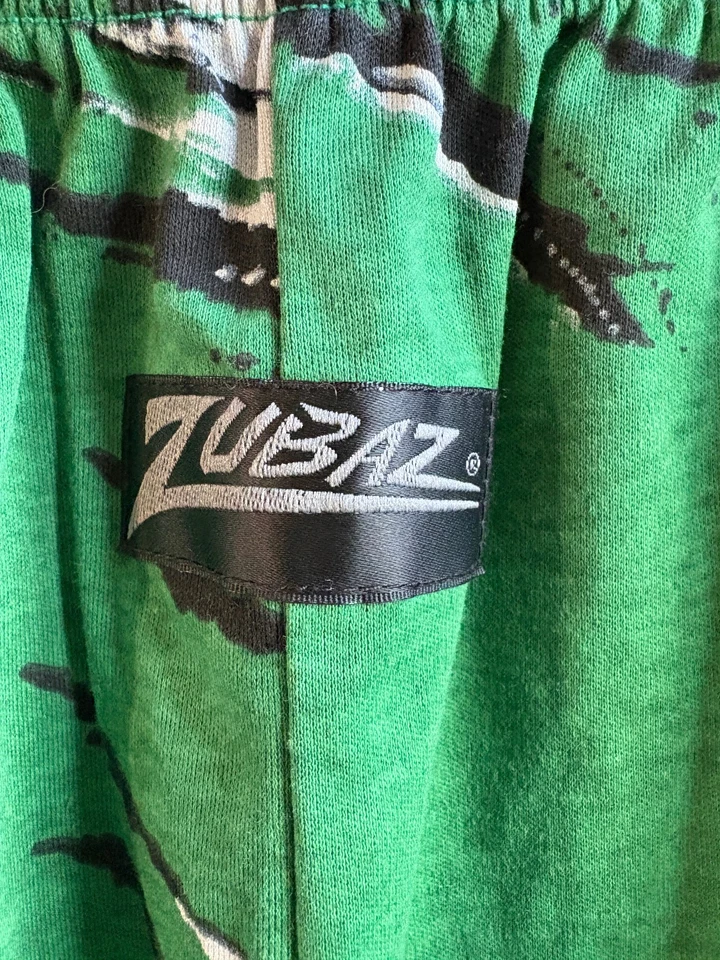 Calça Vintage Anos 90 Philadelphia Eagles Zubaz Verde Kelly Juventude Extra Grande/Adulto P-com etiquetas - Imagem 3 de 4