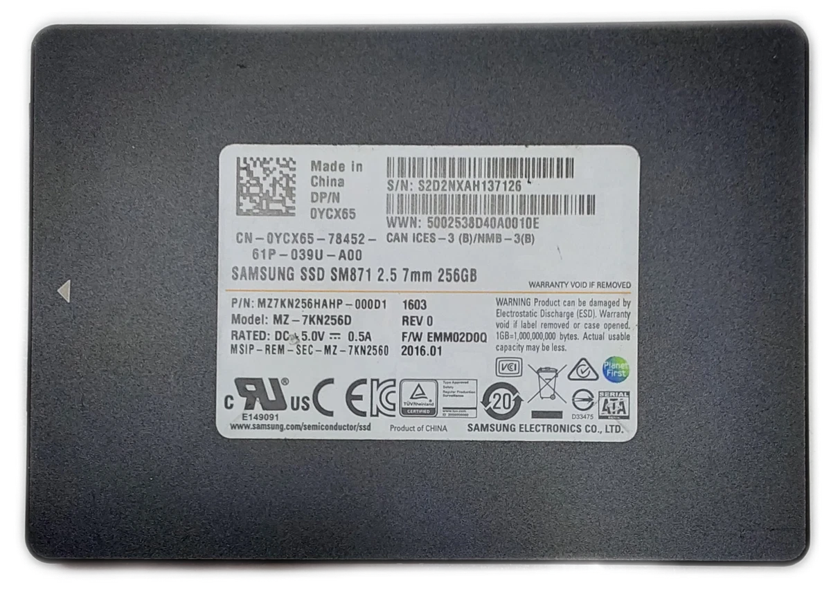 Samsung SATA III 2.5 in Form Factor 256 GB Internal Hard Disk