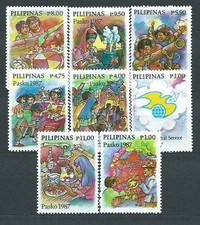 Philippines - Courrier 1987 Yvert 1585/92 ** MNH Noël