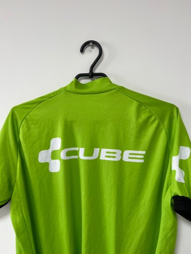 Vintage 90's Cube Cycling Jersey Racing Bicycle Shirt Green Mens sz XL - Picture 17 of 18