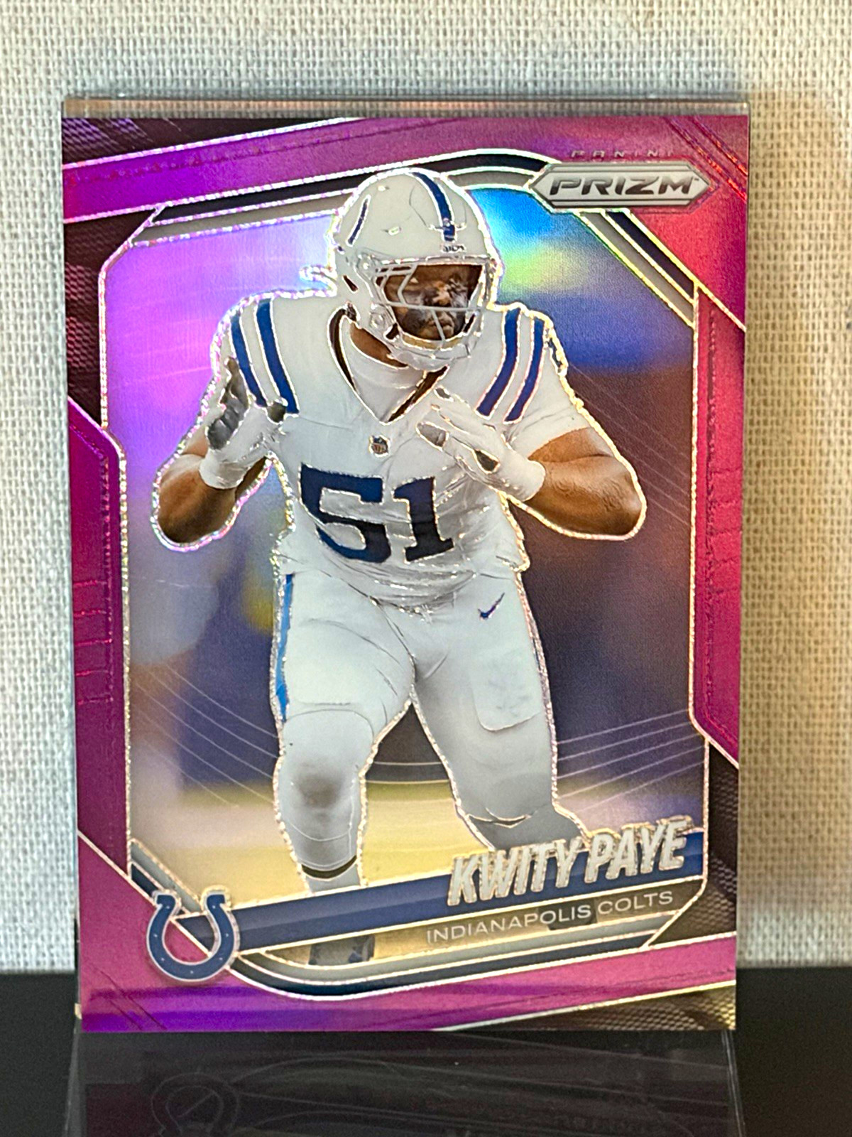 2025 Panini Prizm Kwity Paye #286 Purple Prizm /125 Colts 112/125