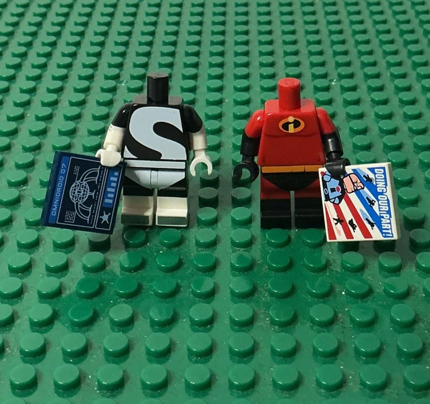 Lote de piezas de minifiguras Lego Increíbles ~ Mr. Cuerpos increíbles y con síndrome ~ LEER Foto 3 de 4