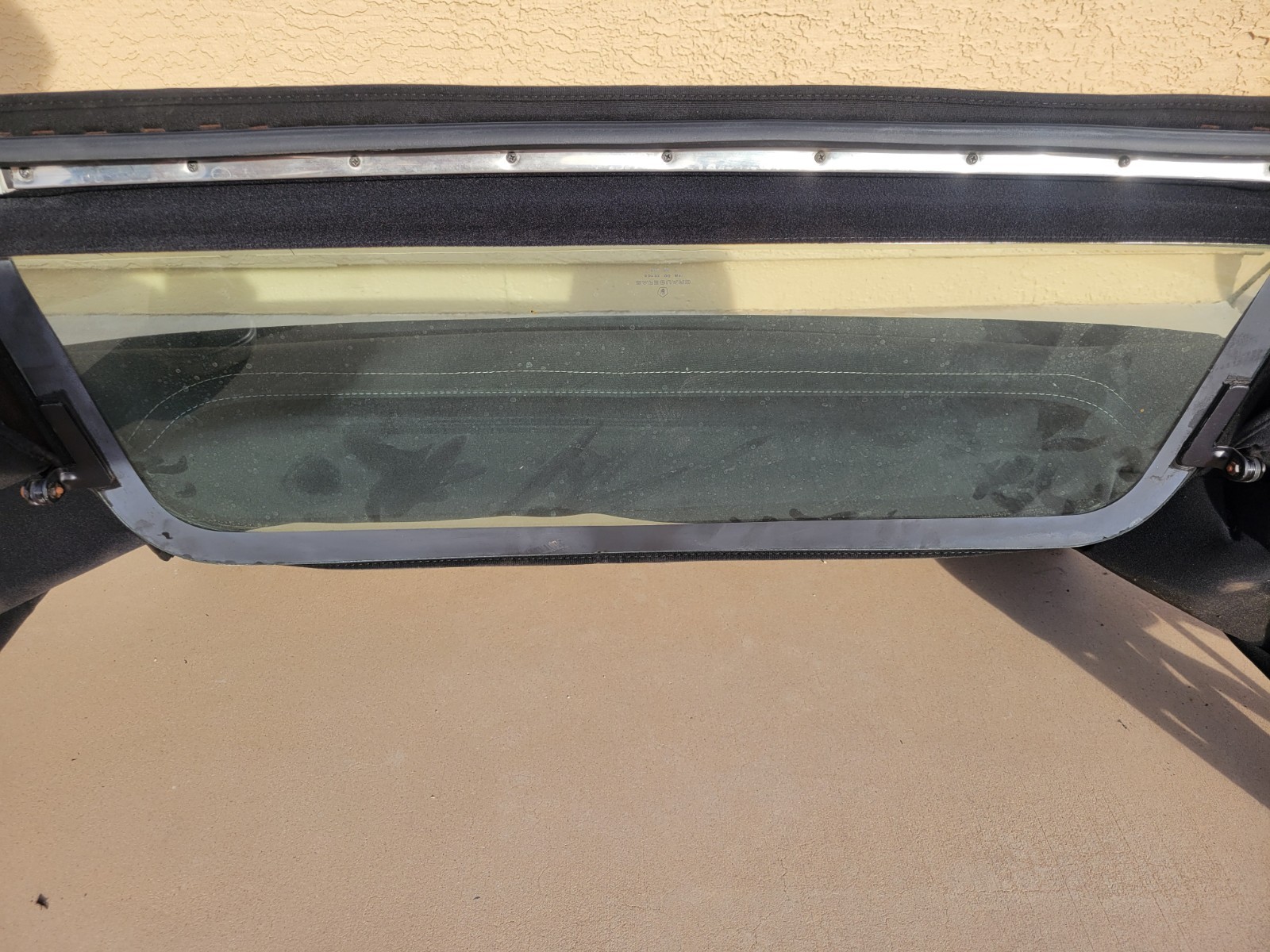 Complete Chrysler TC Maserati Convertible Top Black Mechanism Glass Oem Assembly