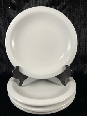 Cafeware By Tienshan  7-5/8  White Salad / Dessert Plates Heavy Porcelain