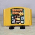 Donkey Kong Nintendo 64 N64 Authentic Yellow Cartridge OEM Genuine Tested Works