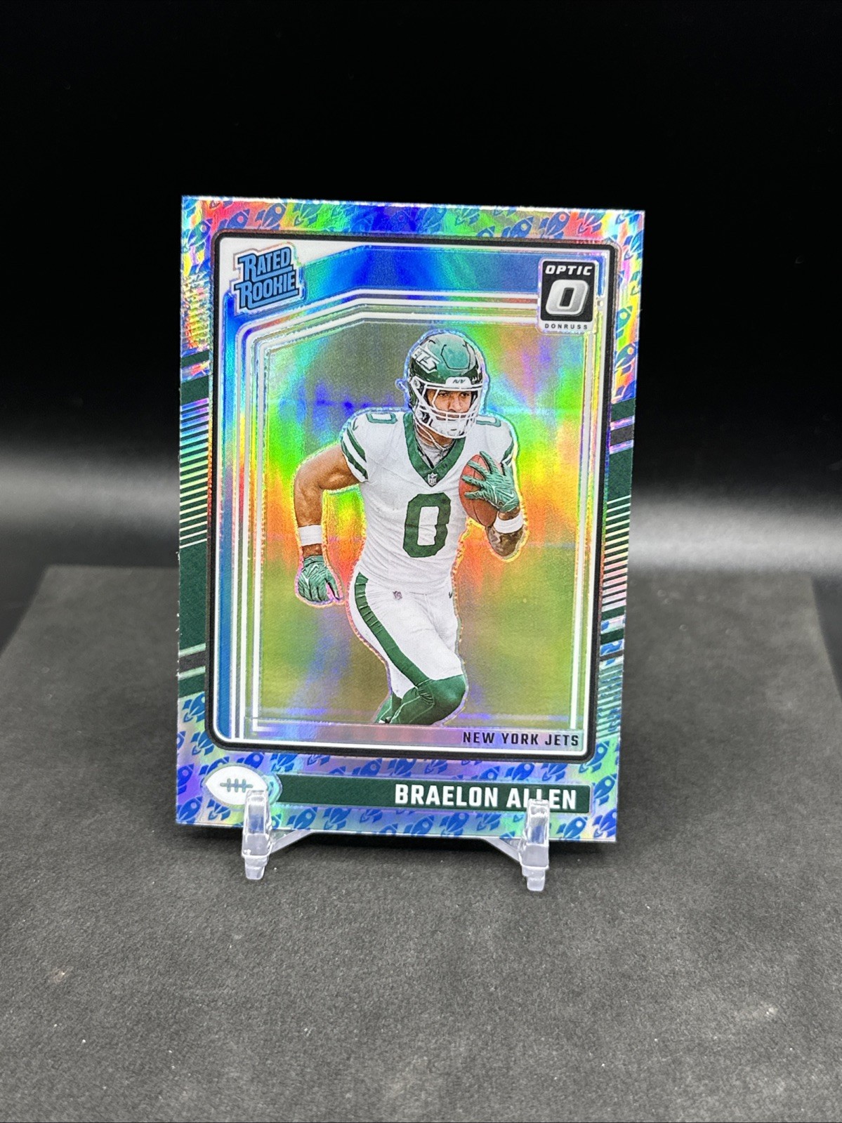 Braelon Allen RC - 2024 Donruss Optic Rocket Emoji #211 - SSP - New York Jets