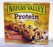 Nature Valley Protein Peanut Butter Dark Chocolate Chewy Bars (Pack of 5)