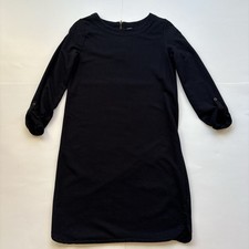 Black Short Dress With 3:4 Sleeves S