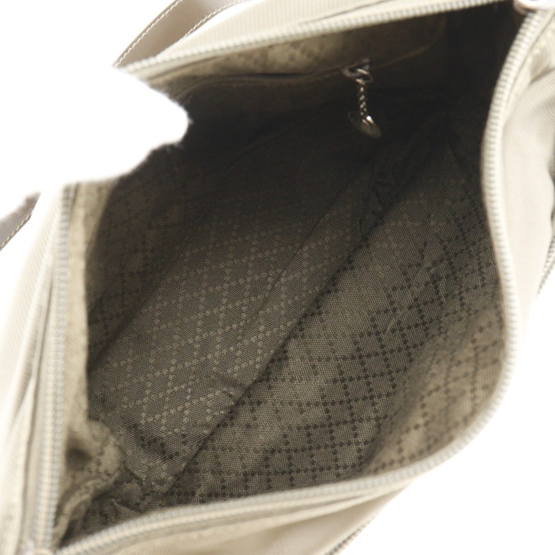 Gucci Bamboo One Shoulder Bag Nylon Canvas Khaki Women's Used thumbnail 5