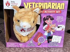 Little Medical School Veterinarian Cat Activity Set Plush Cat Kit Ages 6