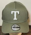 New Era 9Forty Texas Rangers Olive Green A-Frame Snapback Hat