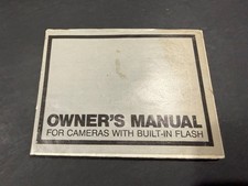 Owner's Manual for Cameras with Built-in Flash ......Free Shipping
