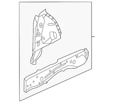 Genuine Nissan Outer Rail 75131-1JA0A