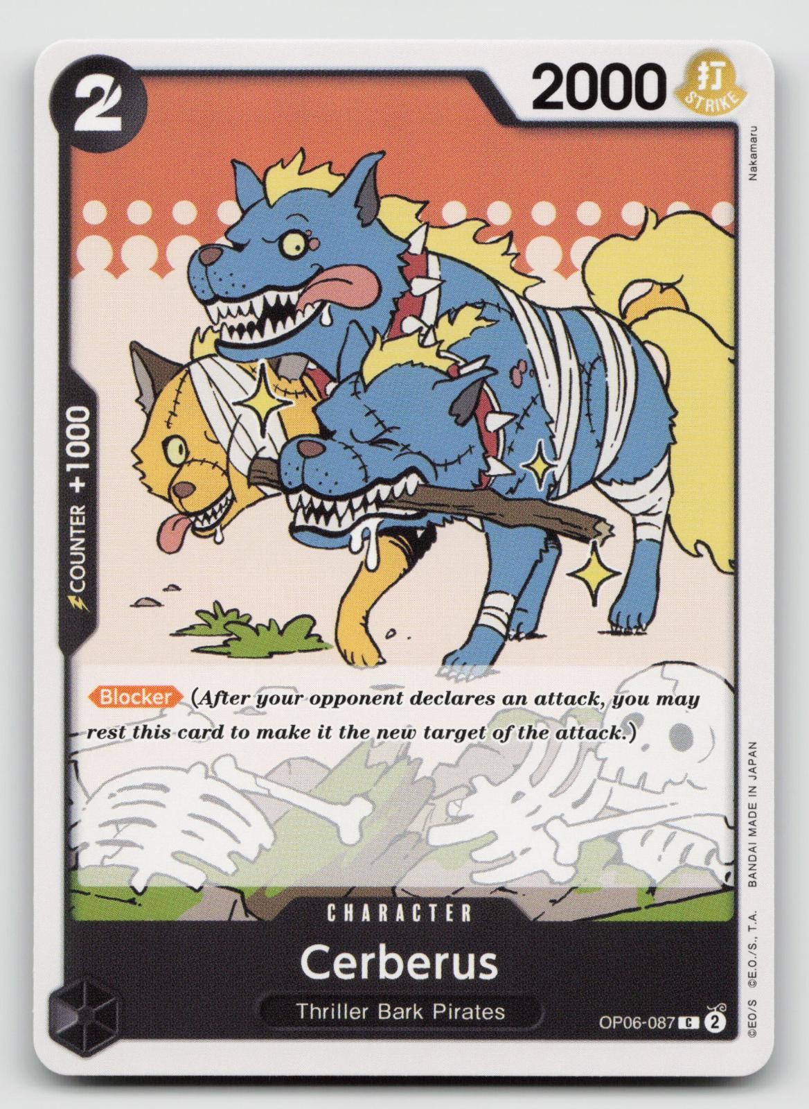 Cerberus OP06-087 Wings of the Captain Common One Piece NM/M