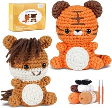 MOREJMTT Crochet Kit for Beginners, Learn to Crochet, Include Easy Knitting Soft