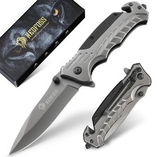 EDC Pocket Knife for Men, 3-in-1 Tactical Multitool Folding Knife with Glass ...