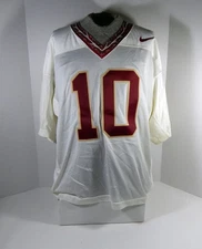 2000-10 Florida State FSU Seminoles #10 Game Used White Jersey NP Rem 52 DP33646