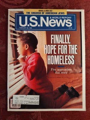 U S NEWS World Report Magazine February 29 1988 Finally Hope For The Homeless