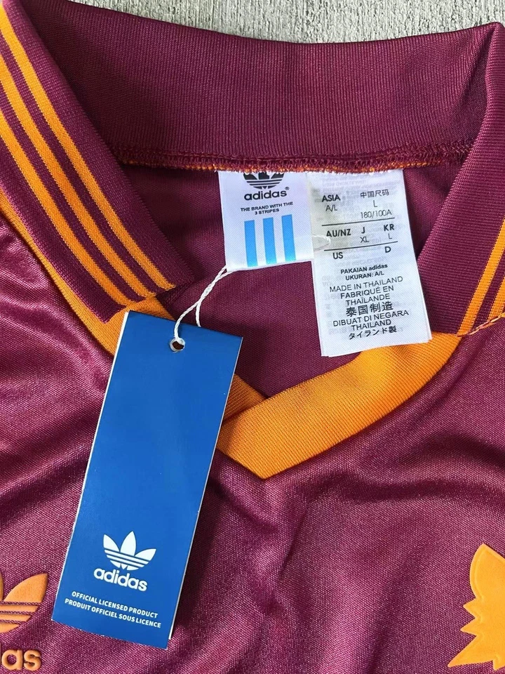 New AS Roma  1993 Barilla Retro Home Kit Jersey Maglia Sz L - Image 3 of 3