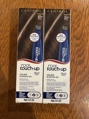 2x Clairol Root Touch-Up Color Blending Gel Dark Brown Nice 'n Easy TWO NEW