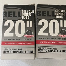 Bell 20" Bike Inner Tube Lot of 2 1.75 - 2.25 Bicycle Tire Kids Standard