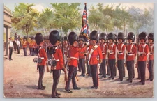 Tuck's 1906 Postcard: Grenadier Guards at Wellington Barracks, London Art Payne