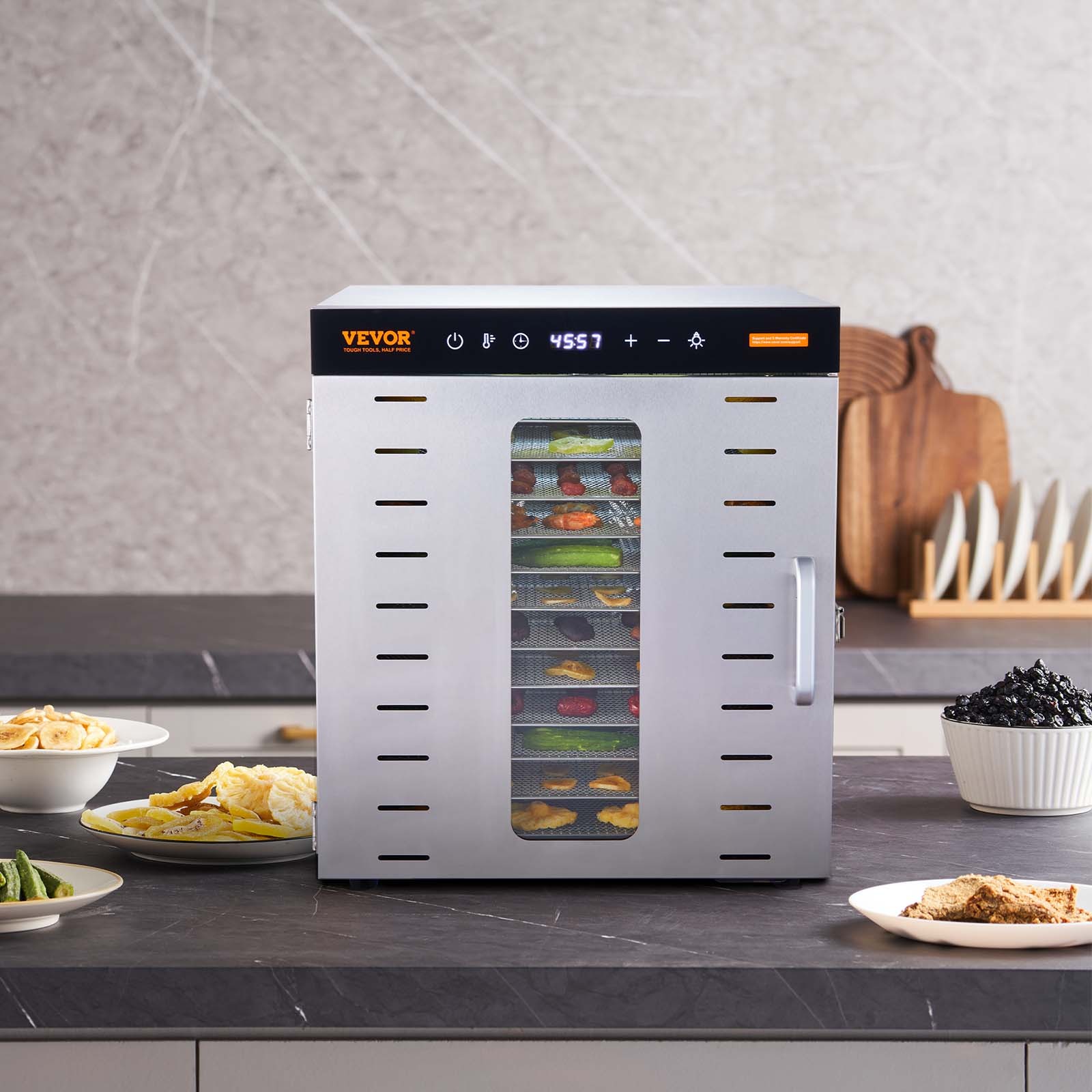 deshydrateur alimentaire 10 plateaux – vue détaillée