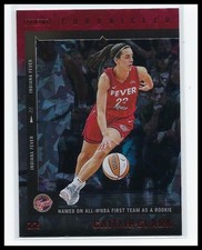 2025 Panini Caitlin Clark Chronicled WNBA #17 Red Cracked Ice Parallel