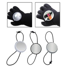 Diving Hand Mirror Adjustable Compact Glass Round Underwater Equipment Portable