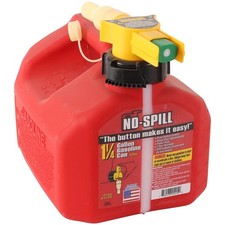 1415 1-1/4-Gallon Poly Gas Can CARB Compliant , Red