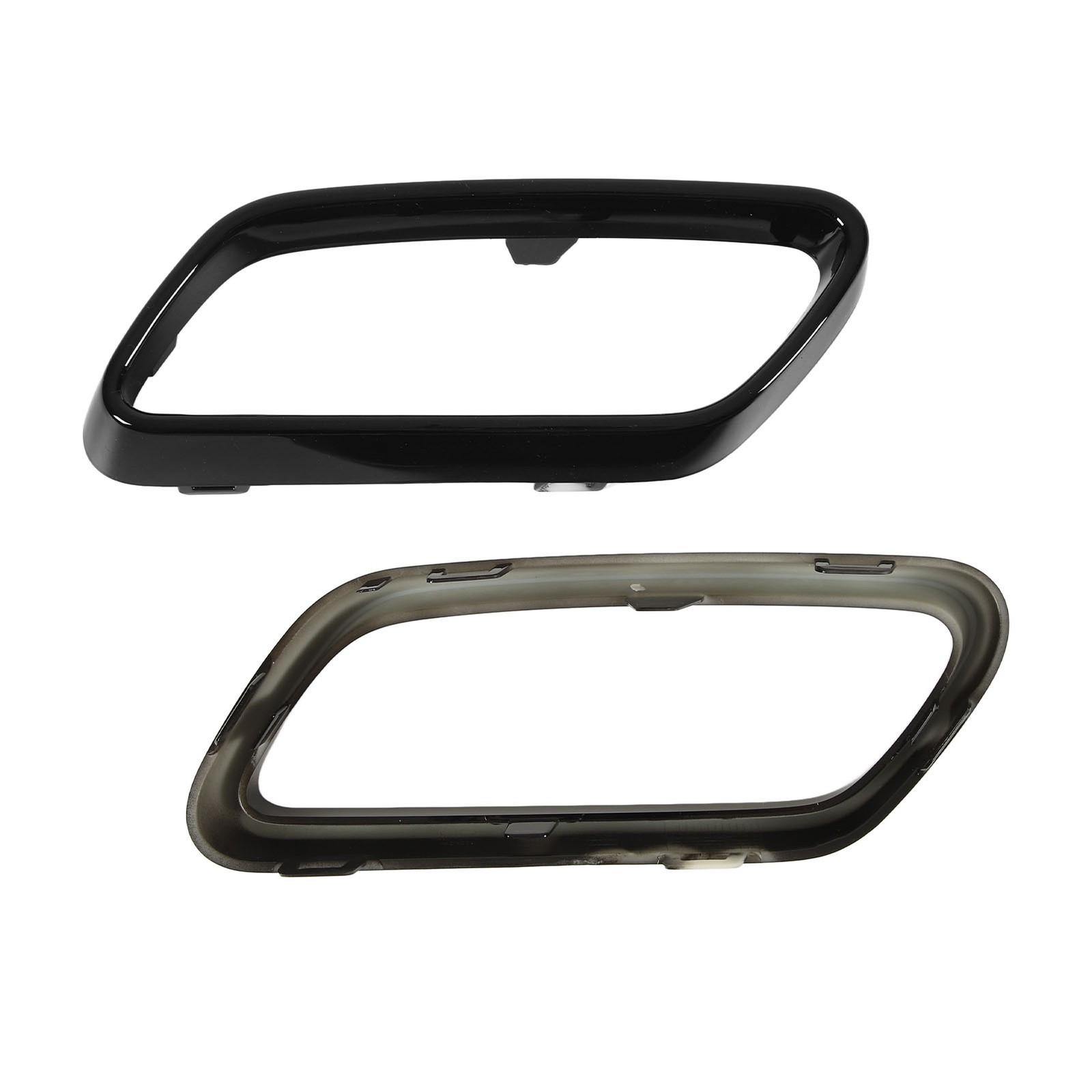 Glossy Black Exhaust Tip Cover Trims Bezel For C‑Class W206 S206 AMG Line